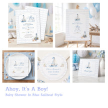 Ahoy It’s a Boy baby shower Nautical Suite