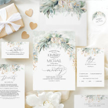 Dreamy Greenery Invitation Suite