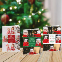 Christmas Photo Collage Holiday Card Collection