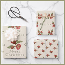 Vintage Red and Green Christmas Holiday