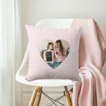 I Love You Mom   Pastel Pink Heart Photo Gift