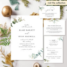 Minimal and Graceful Eucalyptus Wedding