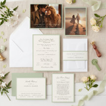 Soft Pistachio Garden Wedding Collection