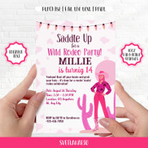 Pink Cowgirl Country Coquette Western Birthday