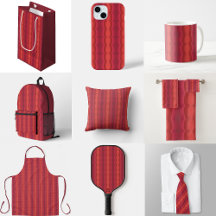 Radiant Reds Carnival Funhouse Distorted Mirror 