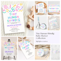 Tiny Human Shindig Baby Shower   BS82