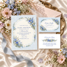 Blue Wildflower Baby Shower