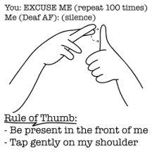 ASL Pun Collection - Rule of Thumb 