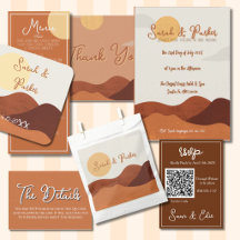 Boho Terracotta Desert Sunset Wedding