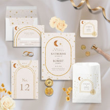 Vintage Celestial Star Moon Wedding Collection