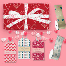 Valentine's day gift wrapping