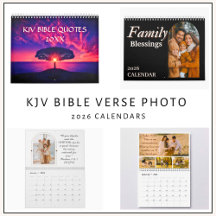 KJV Bible Verse Photo Calendars 2026 | Custom Date