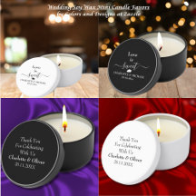 Wedding Soy Wax Mini Candles Favors