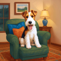 Wire Fox Terrier - This Seat's Taken