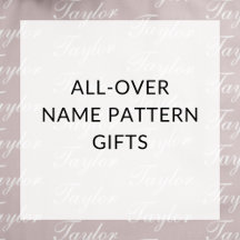 Minimalist All-over Name Modern Kids Gifts 