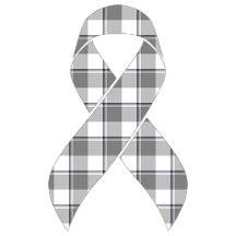 Brain Cancer Awareness Plaid, Gray Ribbon