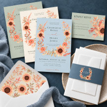 Modern Sunflower Garden Wedding Collection