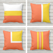 Yellow and Orange Outdoor Pillows