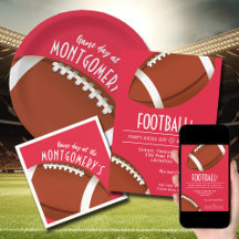 AMERICAN FOOTBALL TEAM COLORS PARTY COLLECTION