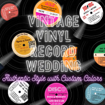 Vintage Vinyl Record Wedding for Music Lovers