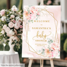 Blush Sage and Gold Girl Baby Shower #90B