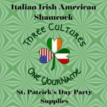 Italian Irish American Shamrock St Patrick's Day 