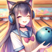 Anime Girl's Bowling Themed Birthday Party