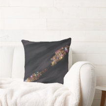 Black Glitter Luxury Pillow