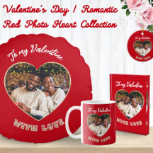 Valentine's Day   Romantic Red Photo Heart