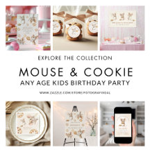 Mouse and Cookies Any Age Kids Birthday Party