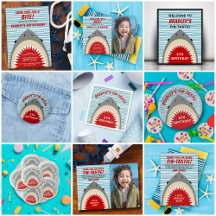 Shark Bite Any Age Birthday Party Collection