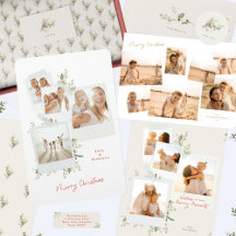 botanical christmas photo album