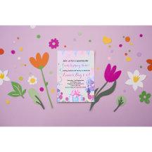 Girls Birthday - Gifts and Confetti Purple & Pink