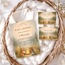 Woodland Campfire Baby Shower