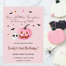 Cute Halloween Birthday Invitations - Spooky Fun 