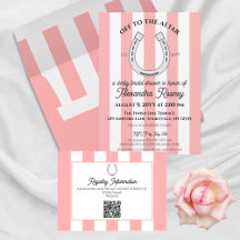 Horse Racing Theme Derby Stripes Bridal Shower