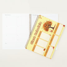 Autumn Themed Class Schedule Design