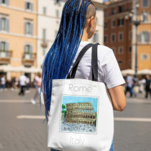 Travel Watercolor Art on Hand Bags