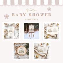 Warm Winter Cottage Baby Shower