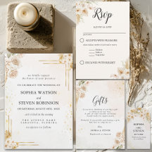 Elegant Boho Wedding with Beige & Yellow Flowers