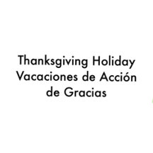 Thanksgiving Holiday 1