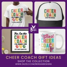 CHEER COACH Aesthetic Cheerleading Gifts & Apparel