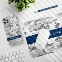Snow Gray Camouflage Navy Blue Collection