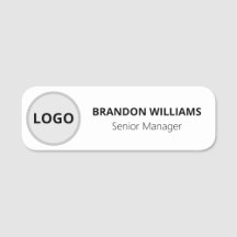 Custom Logo Employee Magnetic Safety Pin Name Tags