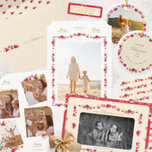 ditsy floral posie botanical christmas collection