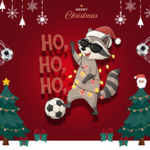 Christmas Raccoon: Fun and Style