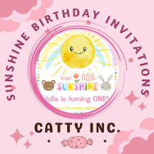 Sunshine Birthday Invitations