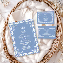 Blue Mexican Cielito Lindo Baby Shower