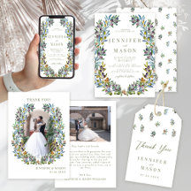 Olive branches Italian Tuscan theme boho wedding