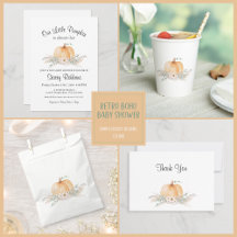 Little Pumpkin Fall Baby Shower Gender Neutral